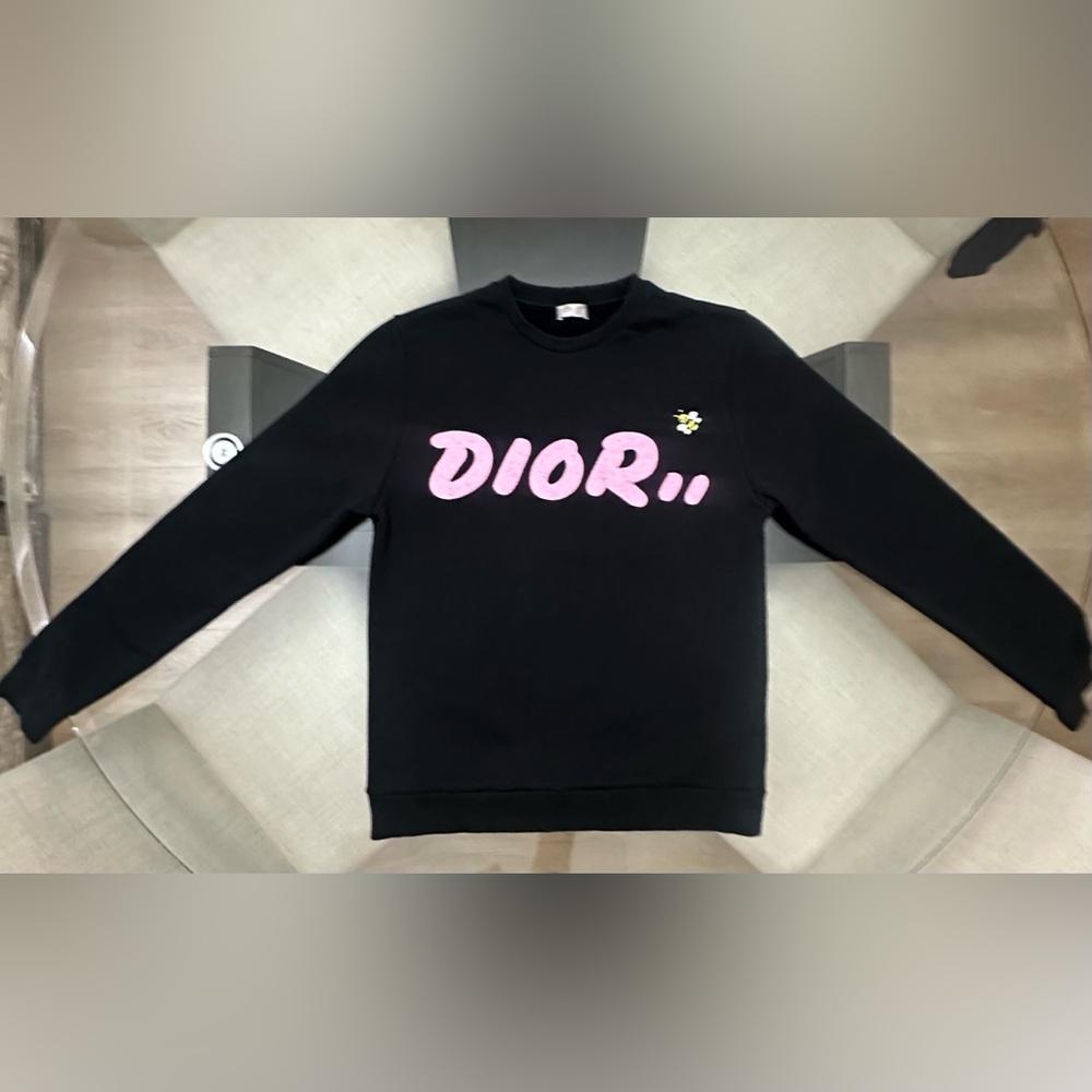 Authentic Kim Jones Rare Dior x KAWS Bee Crewneck Sweatshirt 🐝 2019 Collab